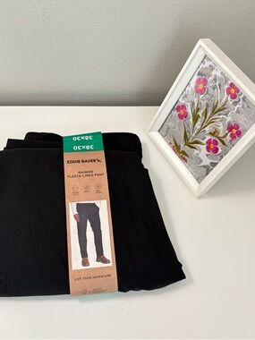 Eddie Bauer Rainier Fleece Lined Stretch Men's Pant, NWT